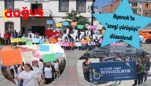 Ayancık'ta sevgi yürüyüşü düzenlendi