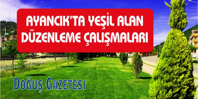 AYANCIK'TA YEŞİL ALAN DÜZENLEME ÇALIŞMALARI