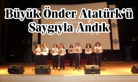 Ayancıkta Atatürkü Anma Programı