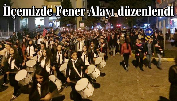Ayancıkta Fener Alayı düzenlendi