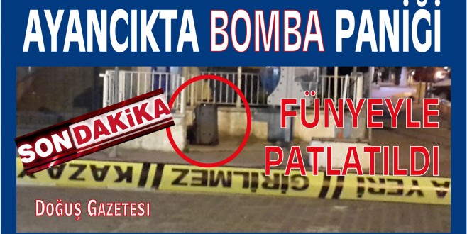 Ayancıkta şüpheli valiz paniği 