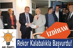 REKOR KALABALIKLA BAŞVURDU