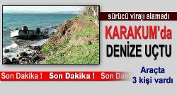 Otomobil Denize Uçtu
