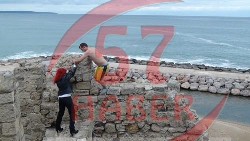 Sinop kalesinde intihar