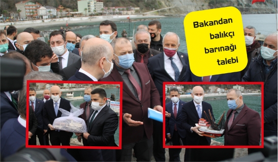 Bakan Adil Karaismailoğlu'ndan balıkçı barınağı talep ettiler.