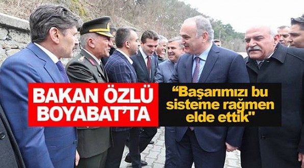 Bakan Faruk Özlü Boyabat'ta