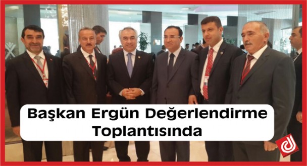 Başkan Ergün Değerlendirme Toplantısında