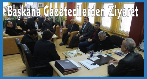 Gazetecilerden Başkan Ergün'e Tebrik Ziyareti