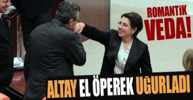 Başkanvekili Bahçekapılı veda etti, Altay elini öperek uğurladı