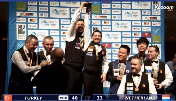 BİLARDO MİLLİ TAKIMIMIZ, DÜNYA ŞAMPİYONU OLDU