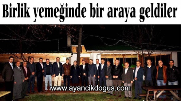 Birlik yemeğinde bir araya geldiler