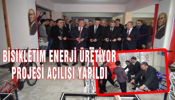 BİSİKLETİM ENERJİ ÜRETİYOR PROJESİ AÇILIŞI YAPILDI