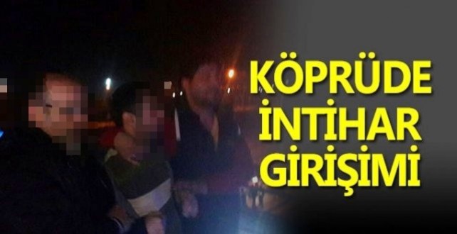 Boyabat Köprüsü'nde intihar girişimi