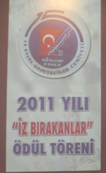 SİNOP KIZILAYA ANLAMLI ÖDÜL