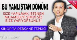 Sinop ta Dersane Tepkisi