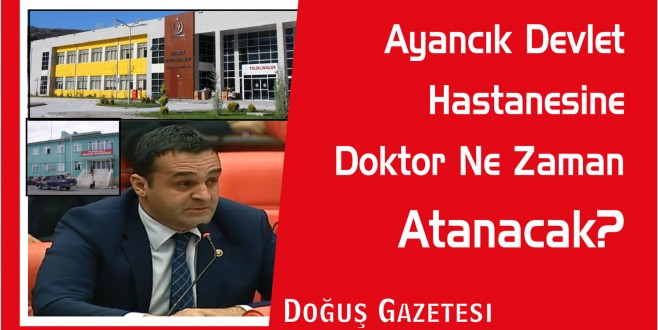 CHP'Lİ KARADENİZ'DEN BAKAN AKDAĞ'A "SİNOP'UN DOKTOR AÇIĞINA NEŞTER VURUN"