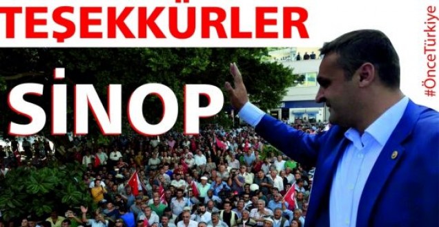 CHP'li Karadeniz: "En büyük sevdam Sinop'a teşekkür ediyorum"