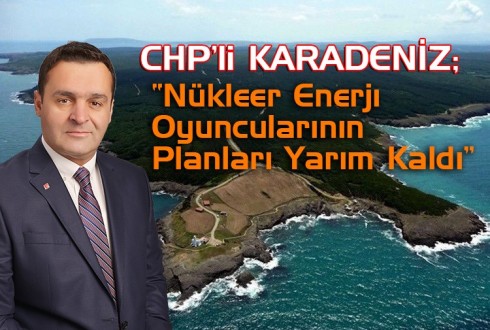 CHP'li Karadeniz: Nükleer Enerji Oyuncularının Planları Yarım Kaldı