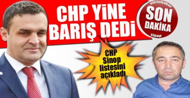CHP yine 'Barış Karadeniz' dedi