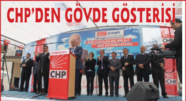 Cumhuriyet Halk Partisi Ayancık Teşkilatı miting düzenledi