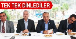 İlçenin Sorunlarını Dinlediler