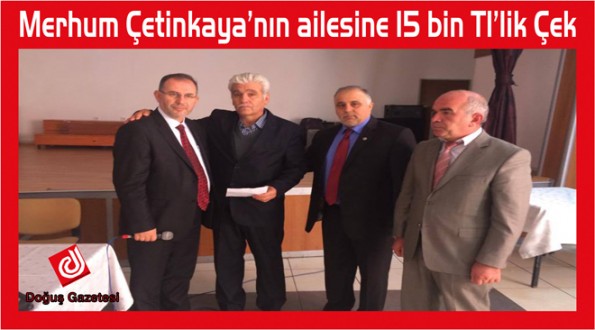 Diyanet Sen'den 15 Bin TL'Lik Çek Takdim Edildi