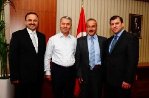 Başkan Ergün Başkan Uzun u Ziyaret Etti