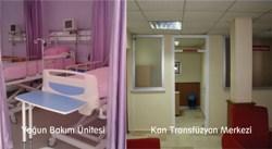 Yoğun bakım ve transfüzyon merkezi hizmete girdi