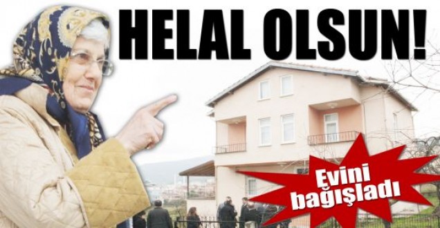 Emekli öğretmen, kütüphane için evini bağışladı