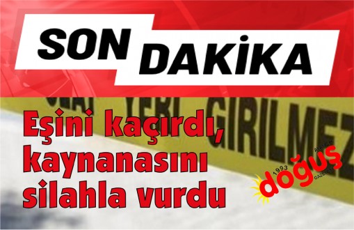 Eşini kaçırdı, kaynanasını silahla vurdu