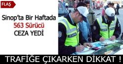 Bir Haftada 563 Sürücü Ceza Yedi