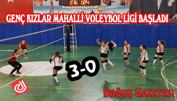 GENÇ KIZLAR MAHALLİ VOLEYBOL LİGİ BAŞLADI