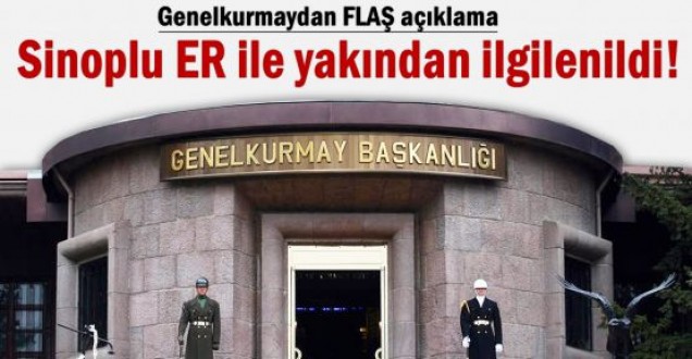 Genelkurmaydan Sinoplu asker açıklaması