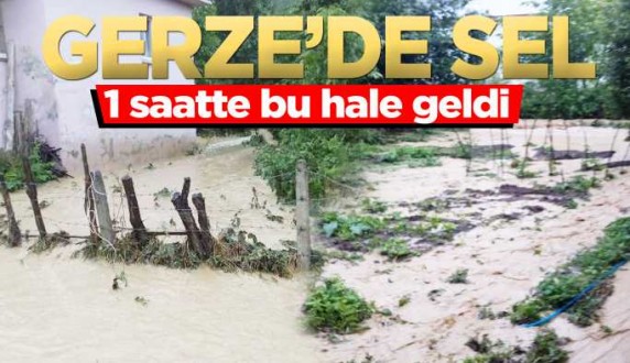 Gerze'de sağanak sele yol açtı
