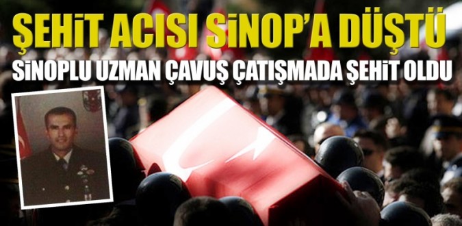 Hakkari'de çatışmada Sinoplu asker şehit oldu