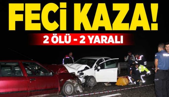 İki otomobil çarpıştı