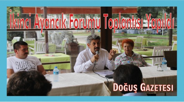 İkinci Ayancık Forumu 17 Eylül Perşembe günü Saymoz Kafe'de gerçekleşti.