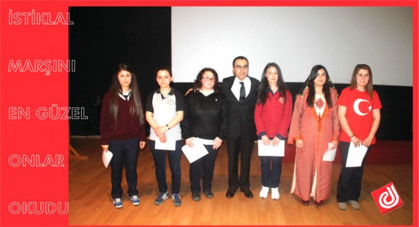 İlçemizde İstiklal Marşını Güzel Okuma Yarışması Düzenlendi