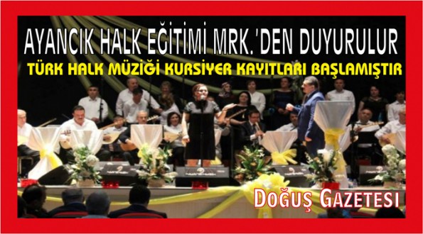 İlçemizde Türk Halk Müziği Kursiyer Kayıtları Başlamıştır