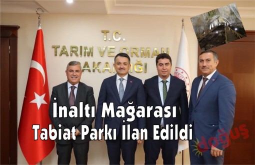İnaltı Mağarası Tabiat Parkı İlan Edildi