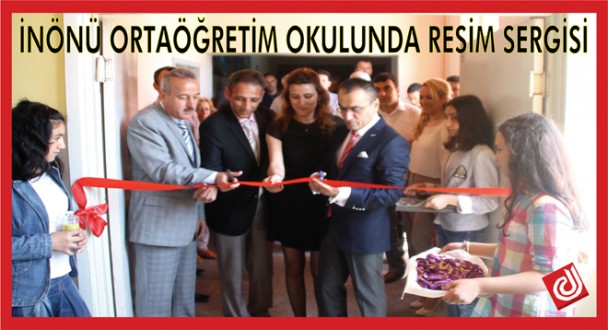 İNÖNÜ ORTAÖĞRETİM OKULUNDA RESİM SERGİSİ
