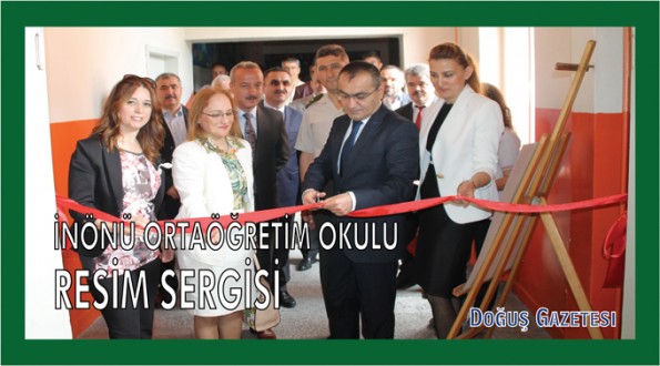 İNÖNÜ ORTAÖĞRETİM OKULUNDA RESİM SERGİSİ
