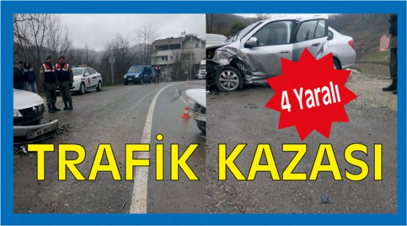 Karabey Köyü'nde kaza: 4 yaralı