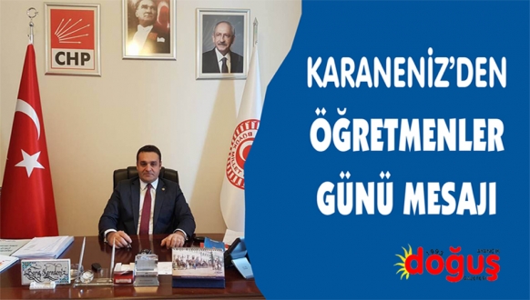 Karadeniz'den Öğretmenler Günü Mesajı