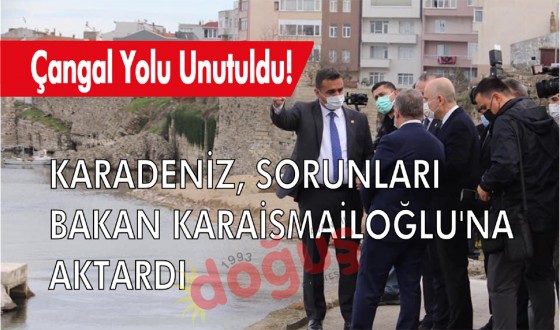 KARADENİZ SORUNLARI BAKAN KARAİSMAİLOĞLU'NA AKTARDI