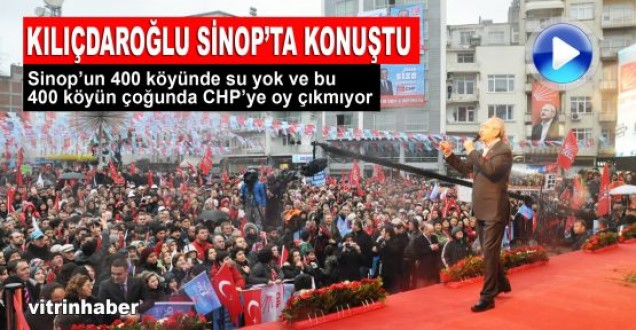 Kemal Kılıçdaroğlu Sinopta halka hitap etti