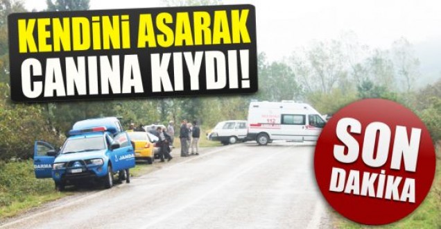 Kendini asarak intihar etti