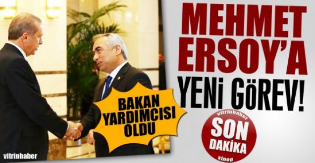Mehmet Ersoy bakan yardımcısı oldu