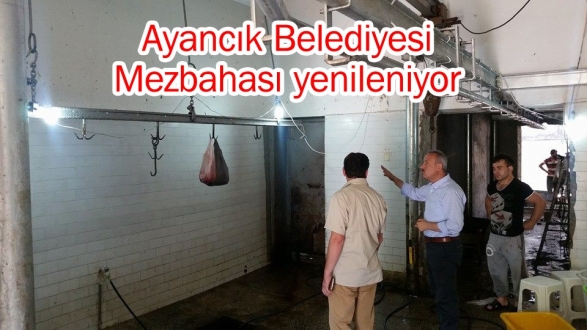 Mezbaha yenileme çalışmaları devam ediyor