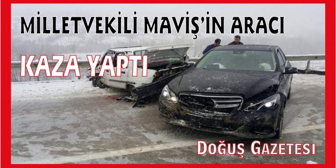 Milletvekili Nazım Maviş'in aracı kaza yaptı 